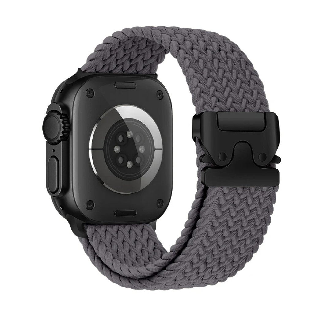 Gray Nylon Braided Band For Apple Watch by Regale Concept