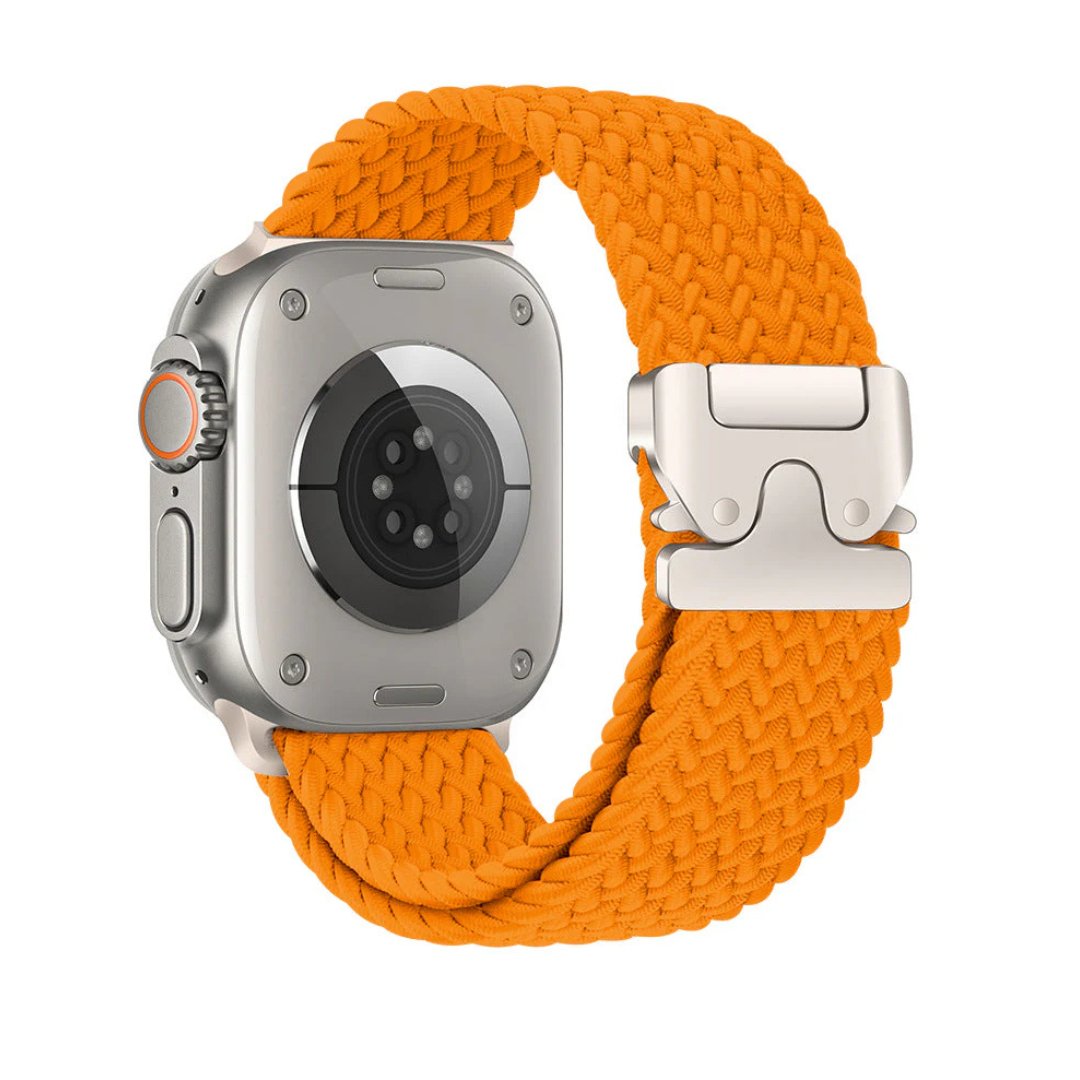 Orange Nylon Braided Band For Apple Watch by Regale Concept