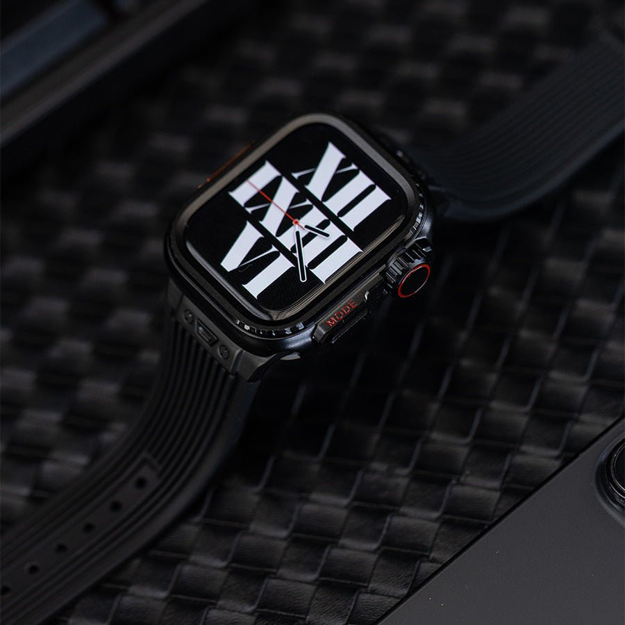 Rugged Black Alloy Case + Black Sports Band