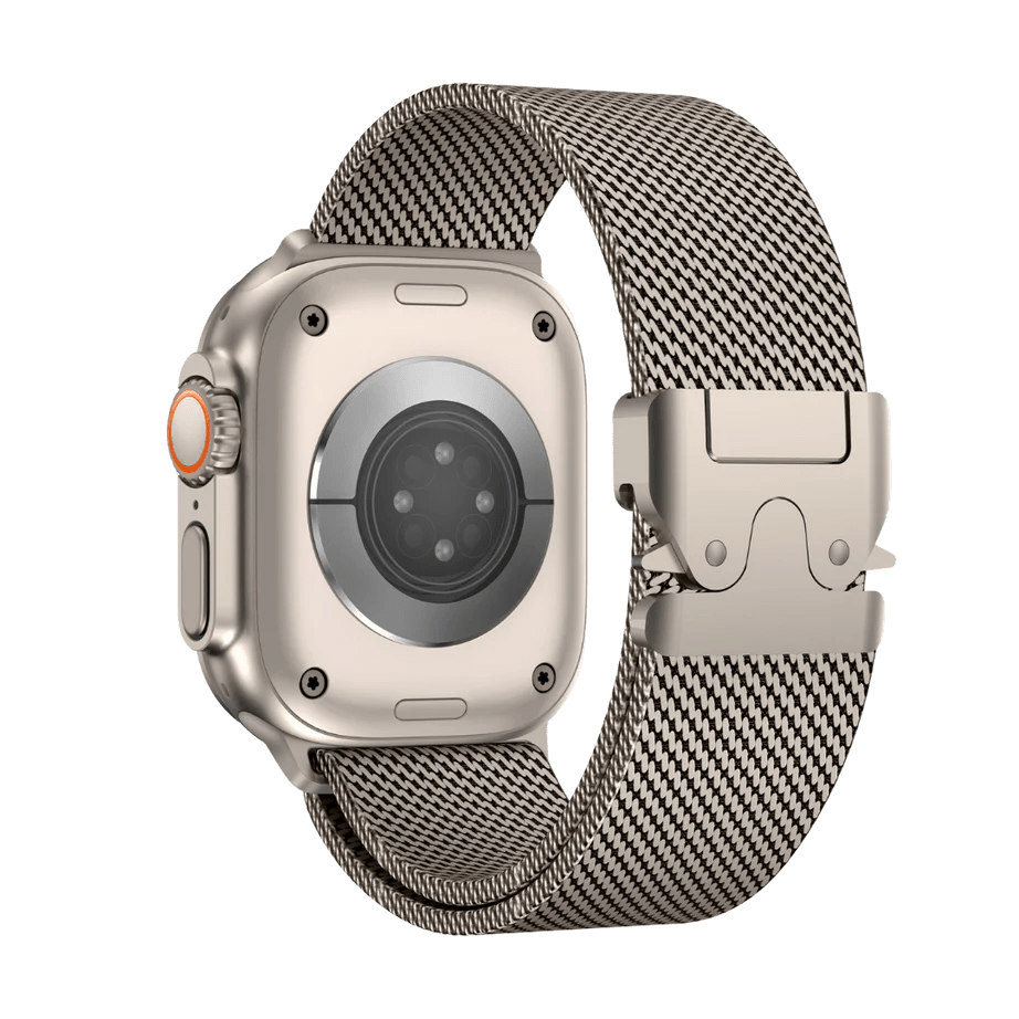 Starlight Luxury Titanium Milanese Loop By Regale Concept Compatible For Apple Watch